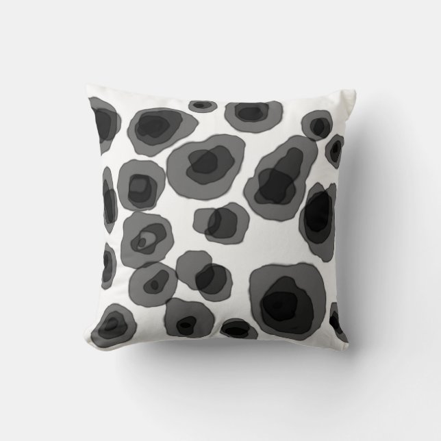 motif abstrait aquarelle design moderne coussin (Recto)