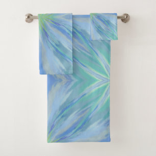 Motif Abstrait Aquarelle Florale de Bord de Mer