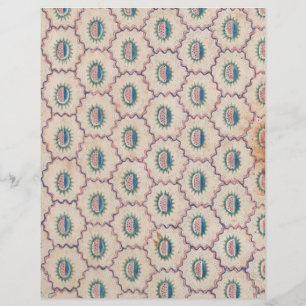 Motif Abstrait avec lignes courbes et points papie