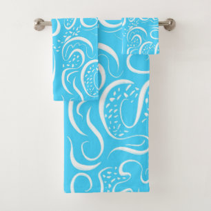 Motif Abstrait Bleu clair