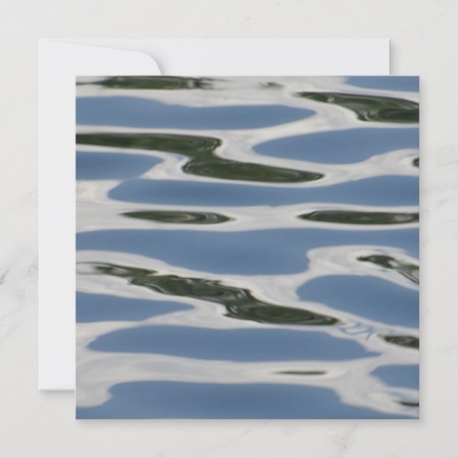 Motif Abstrait bleu et blanc (Devant)