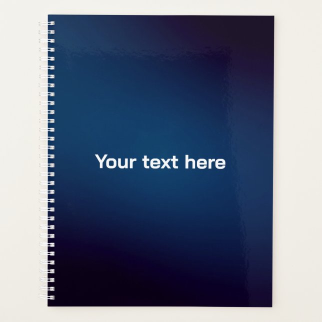 Motif Abstrait Bleu Foncé | Ajouter du Texte (Devant)