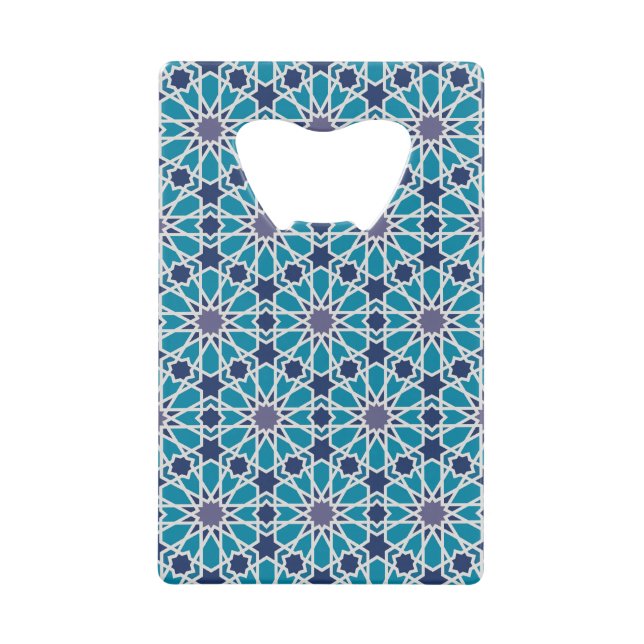 Motif abstrait dans bleu et gris (Devant)