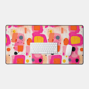 Motif Abstrait de blocs de couleur rose BOHO