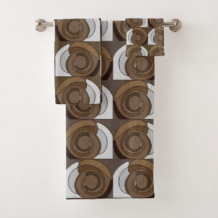 Motif Abstrait de Coquilles d'Escargot