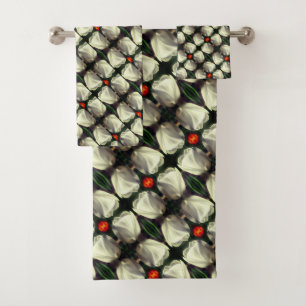 Motif Abstrait de la Fleur de Tulipe blanche