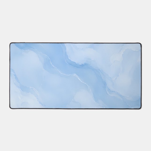 Motif Abstrait de Marbre Bleu Doux (Recto)