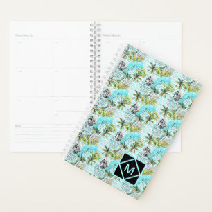 Motif Abstrait de palmier aquarelle