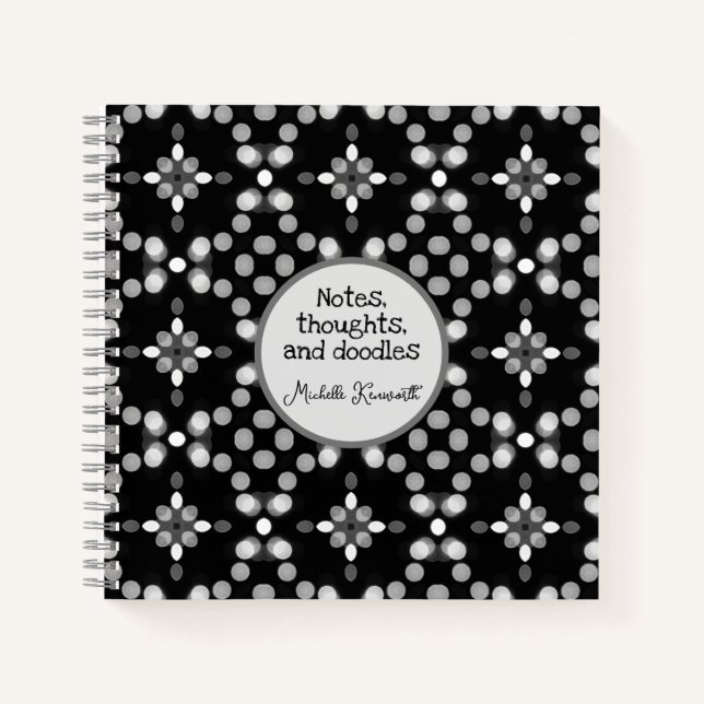 Motif Abstrait de points de livres monochromes (Devant)