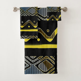 Motif Abstrait de tissu de boue Tribal Africain