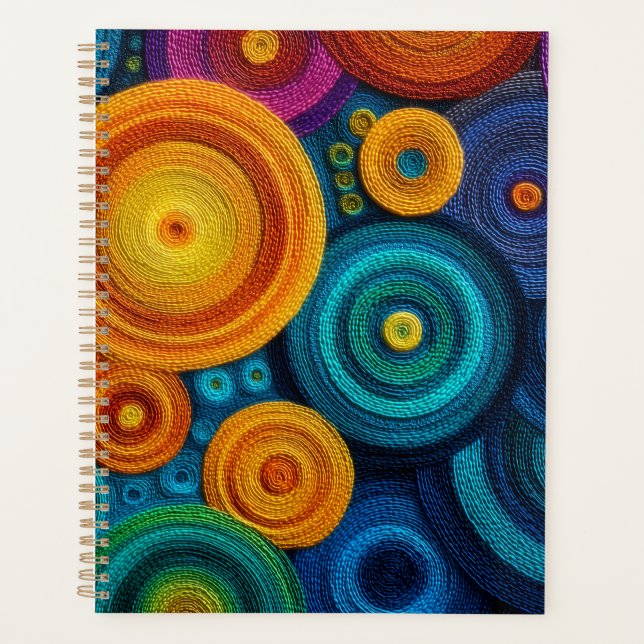 Motif Abstrait de Tourbillon Géométrique à Spirale (Devant)