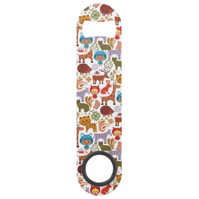 Motif abstrait d'enfant et d'animaux (Devant)