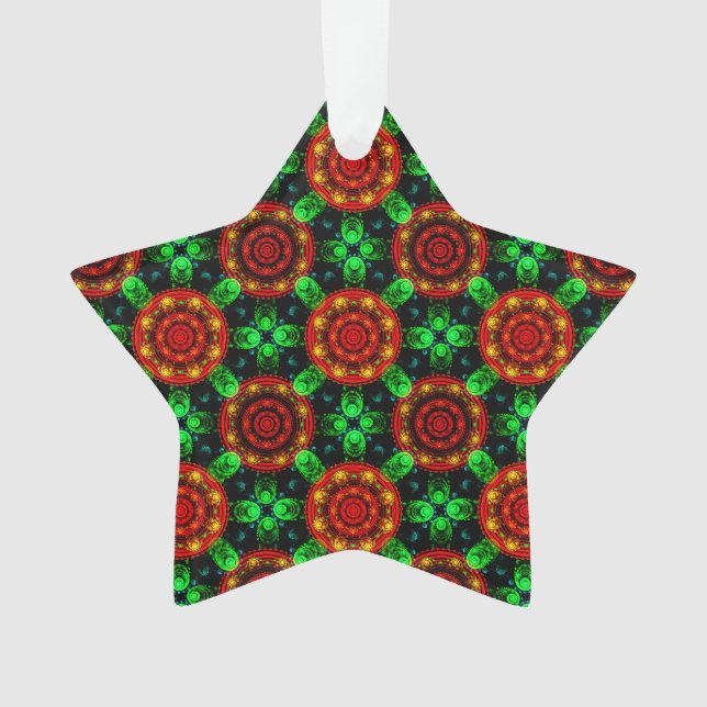 Motif abstrait élégant boho moderne floral #504 (devant)