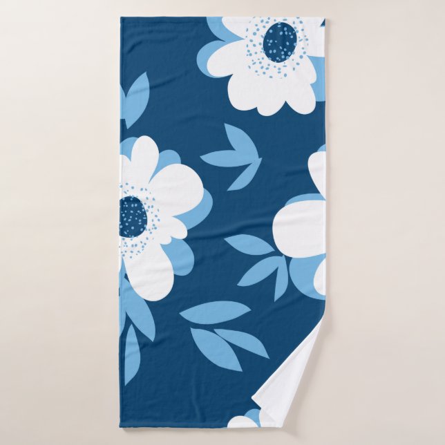Motif Abstrait fleuri été sans soudure (Serviette de bain)
