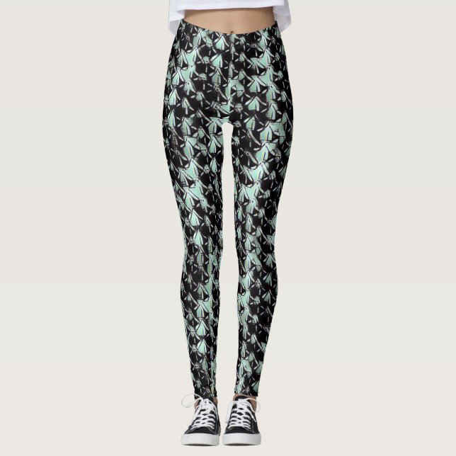 Motif abstrait moderne 1187 - Leggings (Devant)