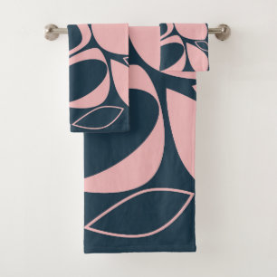 Motif Abstrait moderne et élégant Marine douce ros