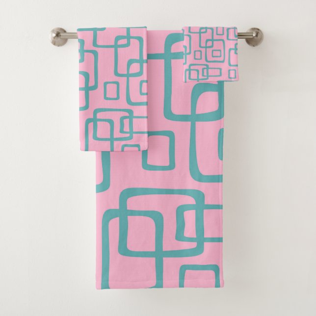 Motif Abstrait moderne rétro du milieu du siècle (En situation)