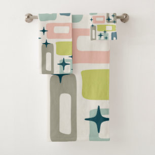 Motif Abstrait moderne rétro du milieu du siècle