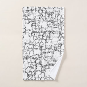Motif Abstrait noir et blanc