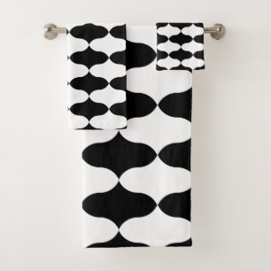 Motif abstrait noir et blanc