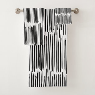 Motif abstrait noir et blanc de rayure