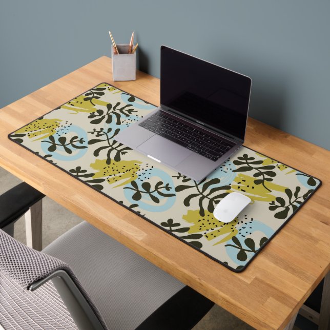 Motif abstrait pastel vert bleu (Bureau 2)