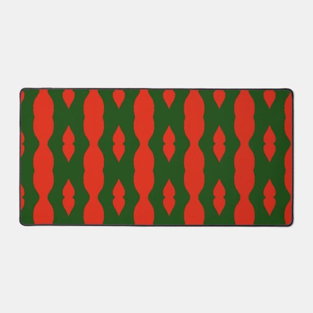 Motif abstrait rouge et vert (Recto)
