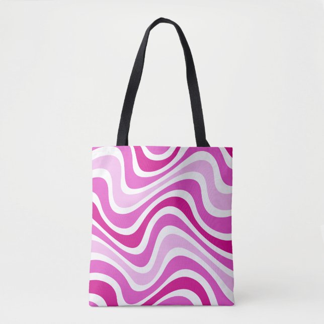 Motif abstrait Sac fourre-tout rose (Devant)
