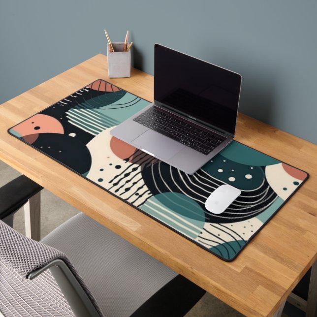 Motif Abstrait sans fil minimal - géométrique (8) (Bureau 2)