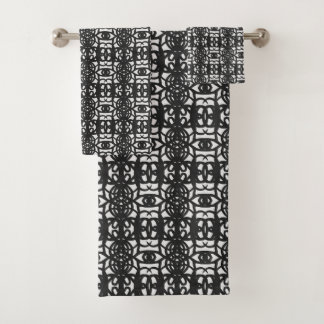 Motif abstrait unique noir et blanc