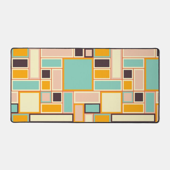 Motif abstrait vibrant avec des rectangles (Recto)