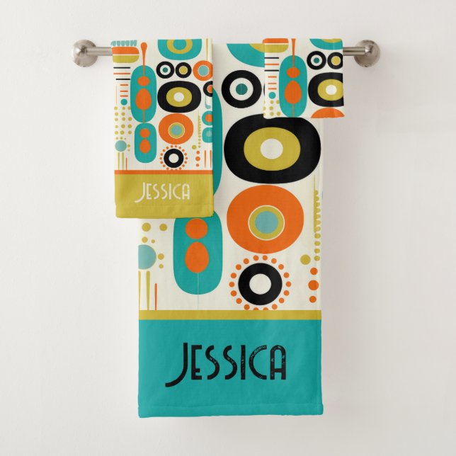 Motif abstrait vibrant de style moderne du milieu  (En situation)