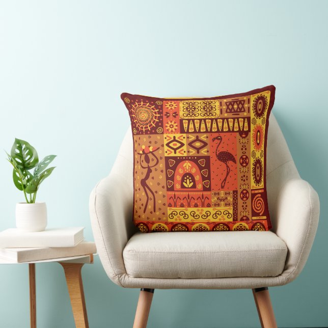 Motif africain coussin intérieur (Chaise)