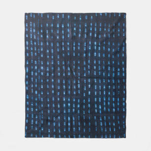 Motif africain (Mali) Indigo   Couverture Polaire