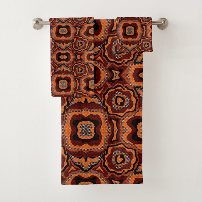 Motif africain tribal lumineux. (En situation)