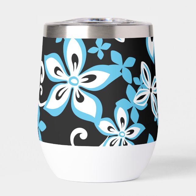MOTIF ALOHA HAWAII EN NOIR/BLEU (Avant)