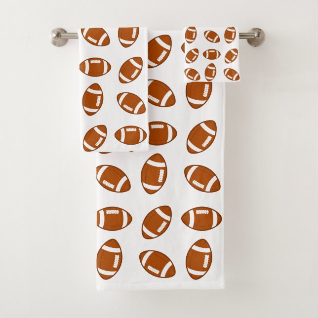 Motif américain de football blanc (En situation)