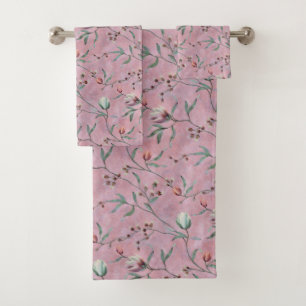 Motif Anemones de Tulipes Roses et Blanches