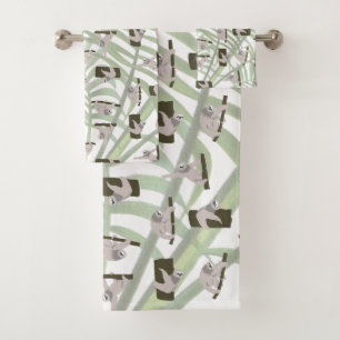Motif animal mignon Sloth en forêt sauvage