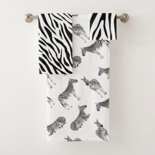 Motif animal noir blanc Zebra