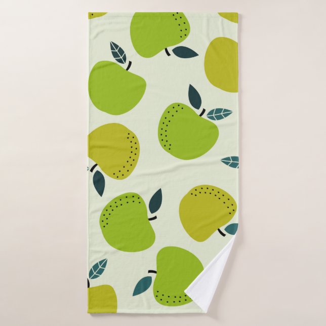 Motif Apple sans soudure. Illustration du thème de (Serviette de bain)