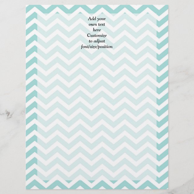 Motif Aqua chevron (Devant)