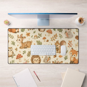 Motif aquarelle d'animaux mignons de la forêt de b