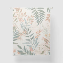 Motif aquarelle de feuille de sauge botanique rose