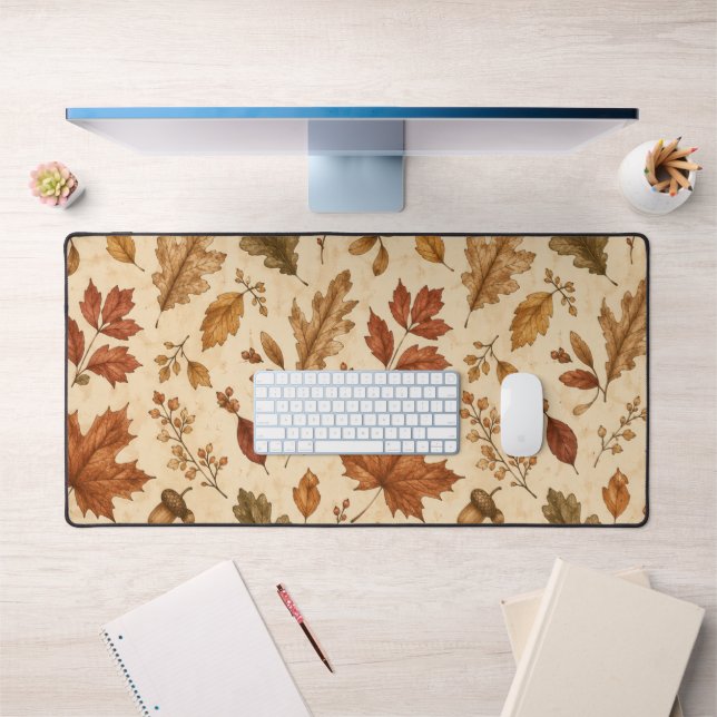 Motif aquarelle de feuilles d'automne  (Bureau 1)