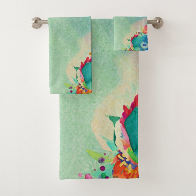 Motif aquarelle floral abstrait ravissant (En situation)