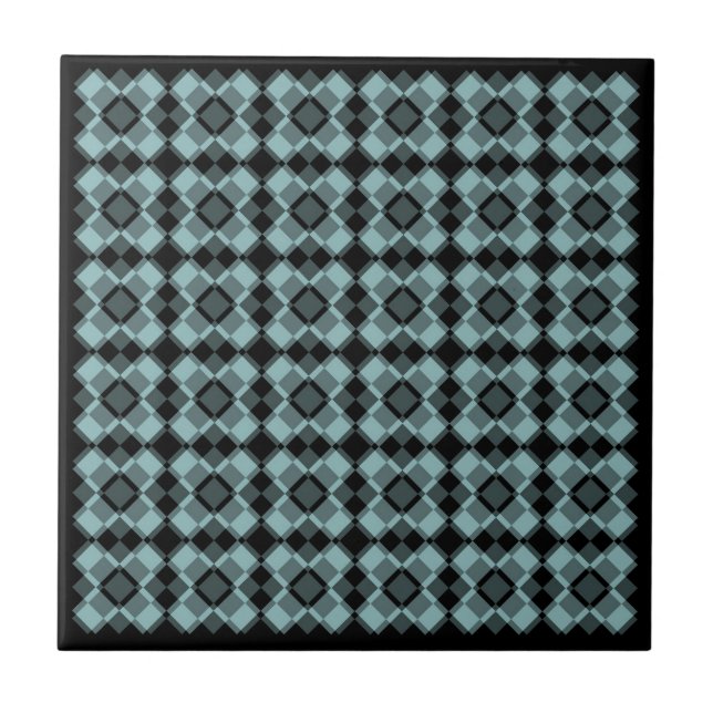 Motif Argyle à carreaux bleu noir (Devant)