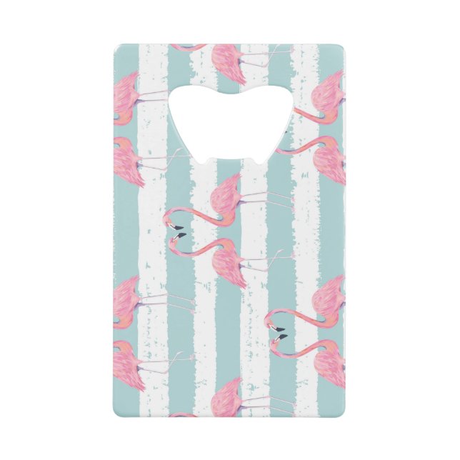 Motif Arrière - plan Exotique Flamant rose rayé (Devant)