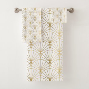 motif Art Déco 2 en or et blanc