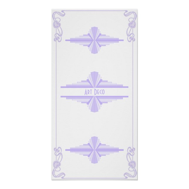 Motif Art déco à Lilac (Devant)